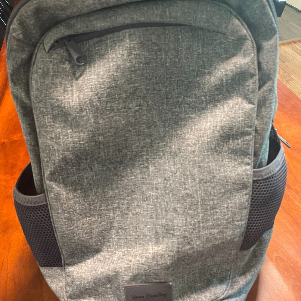 Grey Vera Bradley Laptop Backpack